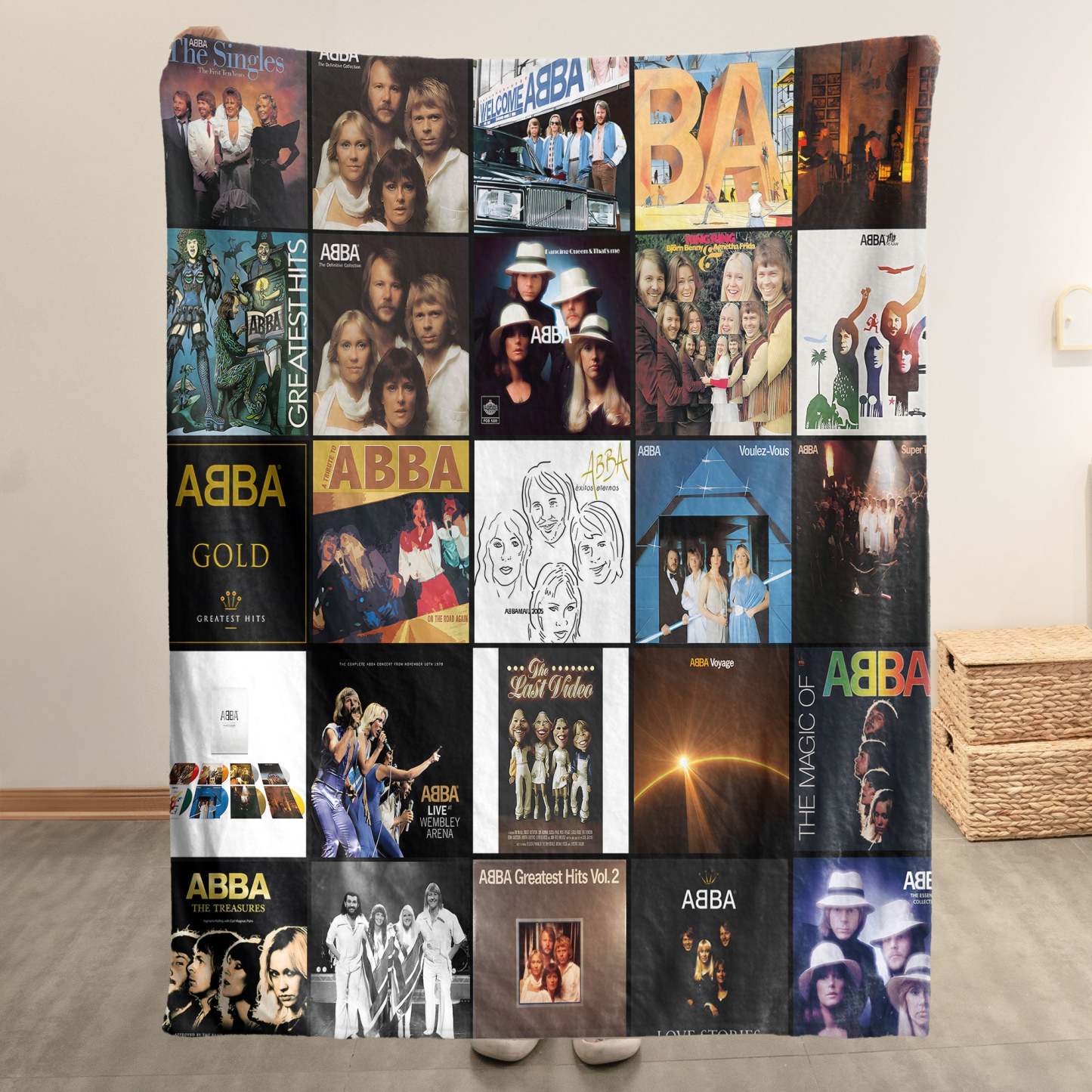 ABBA Sherpa Blanket – Cozy Nostalgia Wrapped in Iconic Album Art