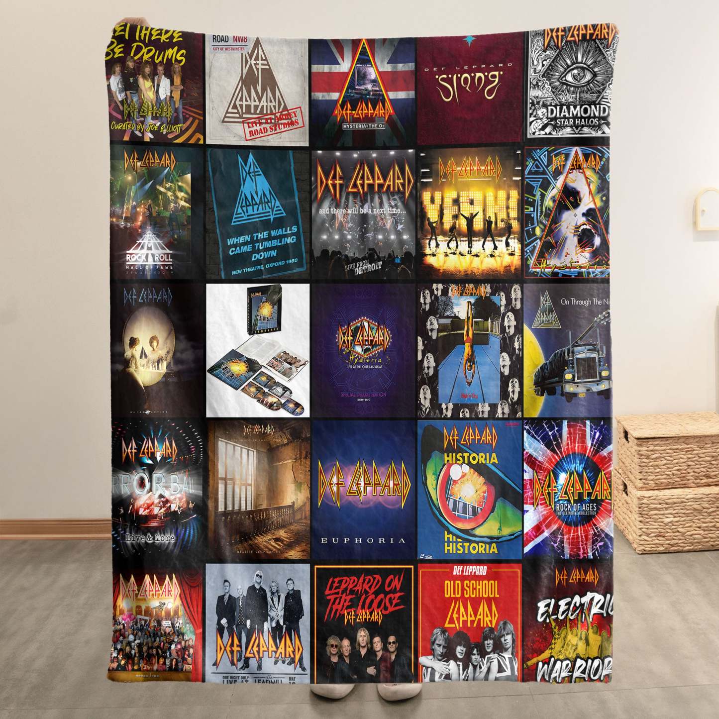 Def Leppard Sherpa Blanket – A High-Energy Rock Tribute for True Fans