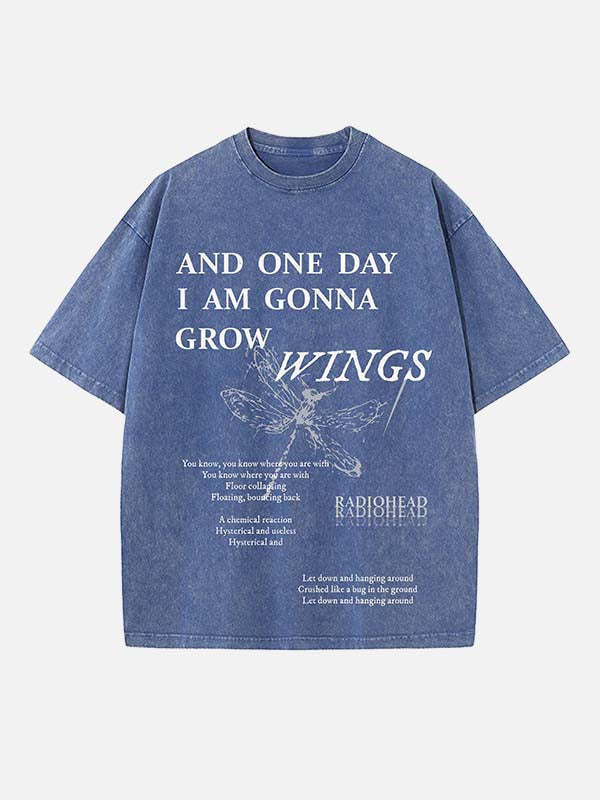 Radiohead Print Round Neck T-shirt