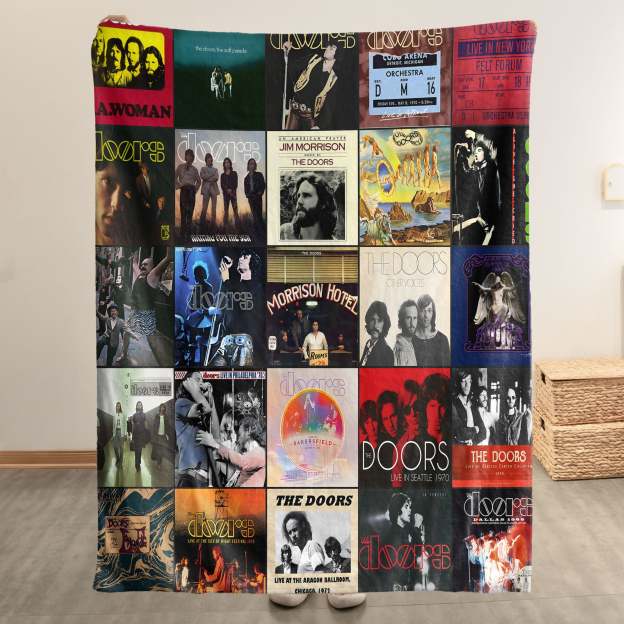 The Doors Sherpa Blanket – A Psychedelic Rock Tribute for True Fans