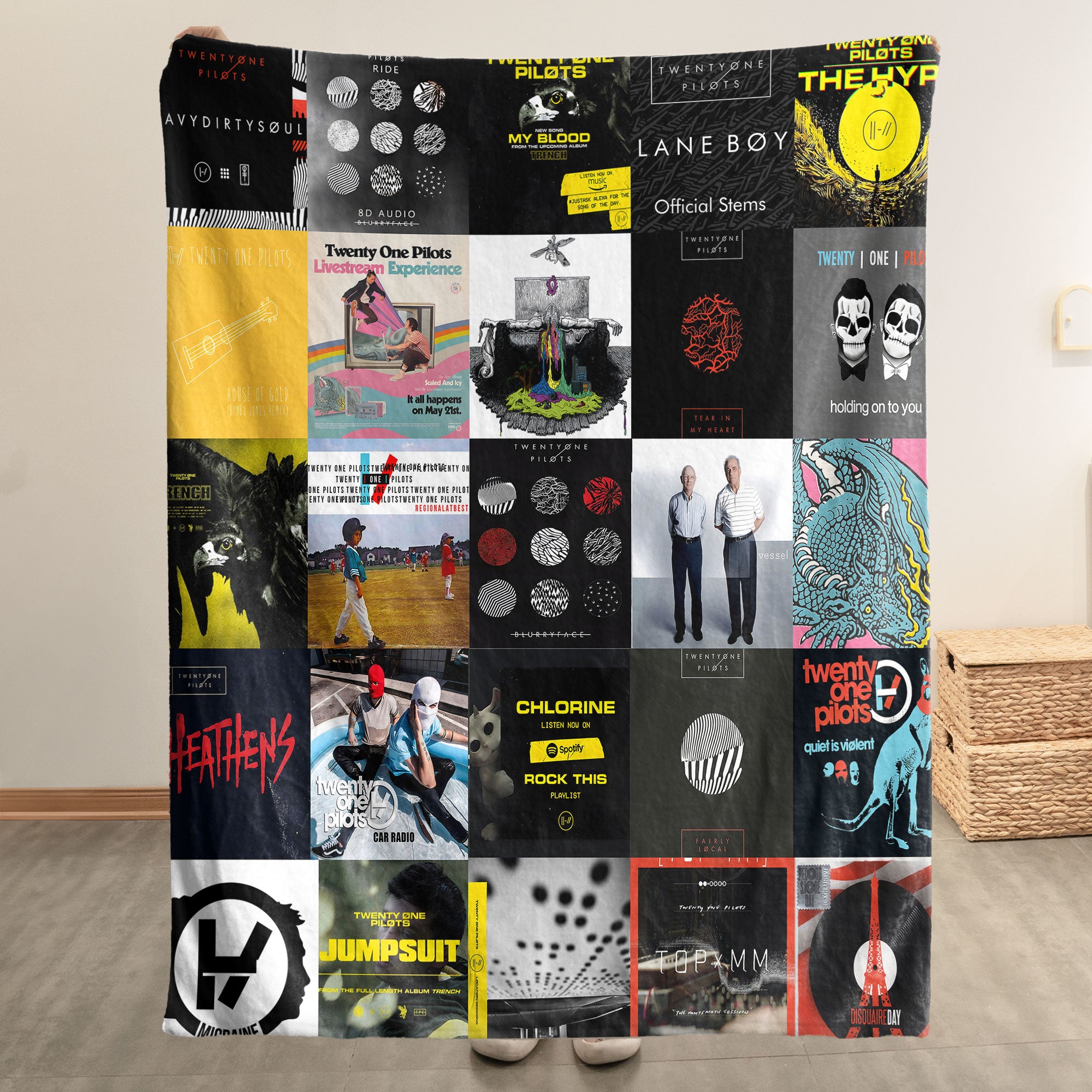 Twenty One Pilots Sherpa Blanket – Alt-Pop Warmth Wrapped in Iconic Era Artwork