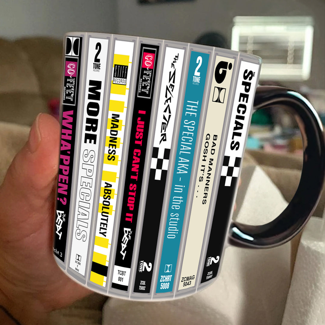 Ska 2-Tone 80s Music Cassette Collection Accent Mug