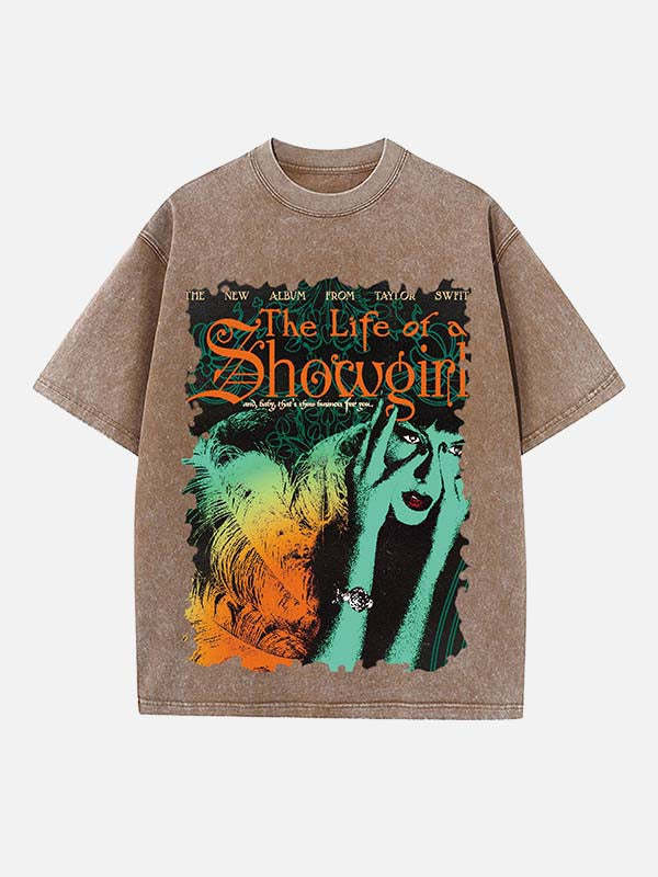 Taylor Swift Print Round Neck T-shirt