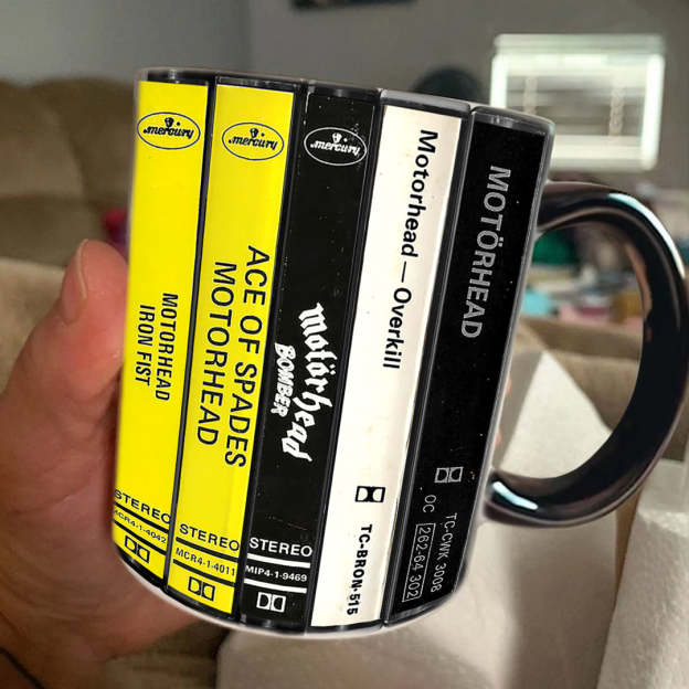 Motorhead Albums Cassette Retro Collection Accent Mug