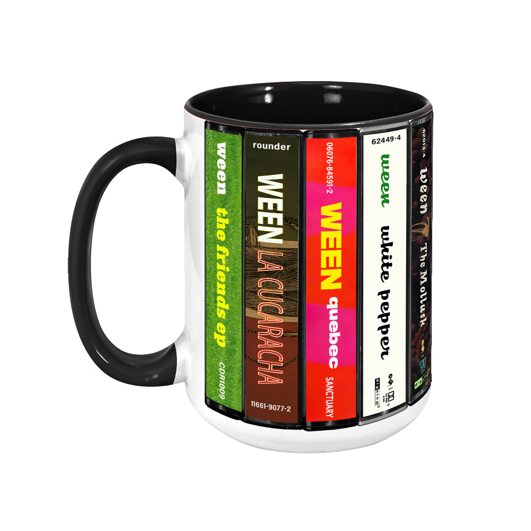 Ween Albums Cassette Collection Retro Accent Mug
