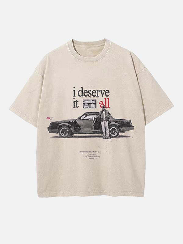 Kendrick Lamar Print Round Neck T-shirt