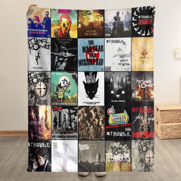 My Chemical Romance Sherpa Blanket – Emotional Warmth Wrapped in Iconic MCR Art