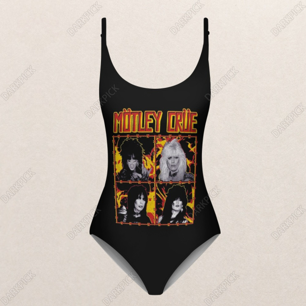 Motley Crue Band one piece swimsuit