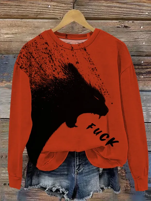 Unisex A Cat Yelling Fuck Print Casual Tank Top