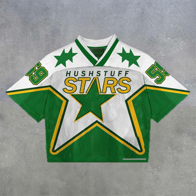 3D digital printing hot selling T-shirt retro fashion casual sports jersey-32