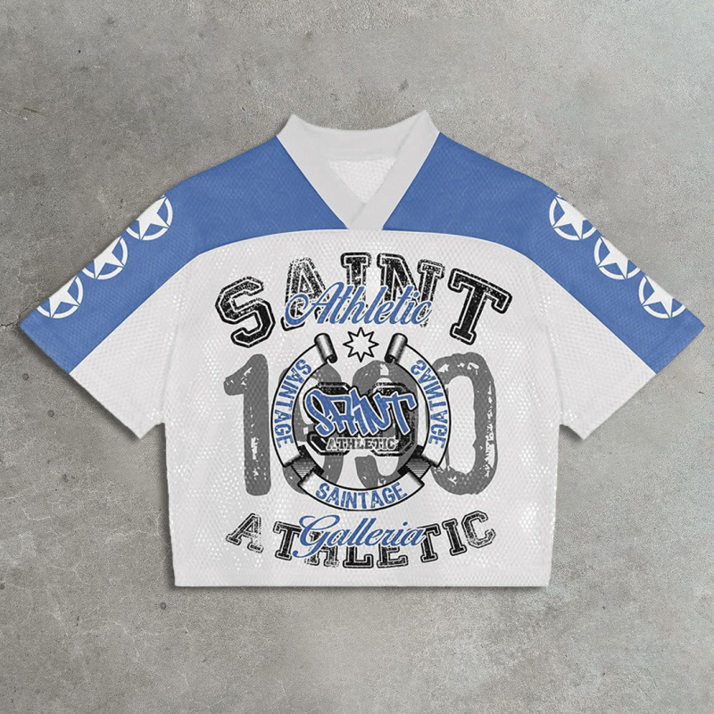 Mesh quick-drying saint athletic casual sports jersey