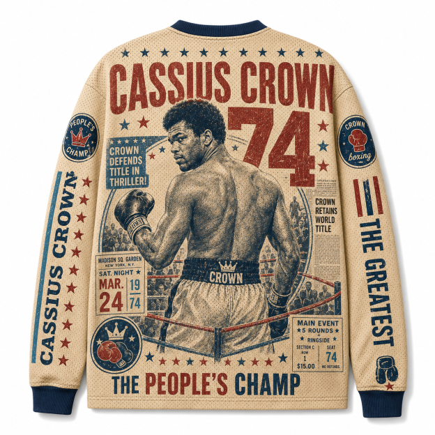 THE GREATEST 74 V-Neck Long Sleeve Jersey