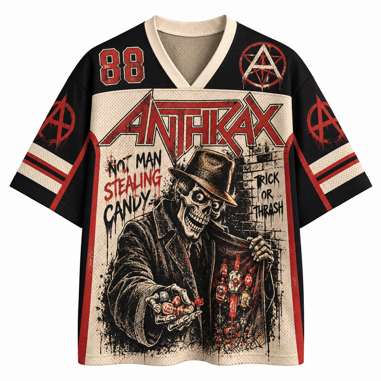 Heavy Metal Trick or Thrash Blockcore Jersey Shirts