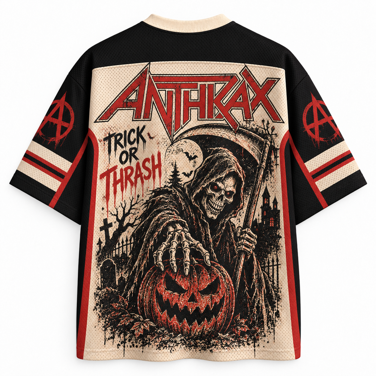 Heavy Metal Trick or Thrash Blockcore Jersey Shirts
