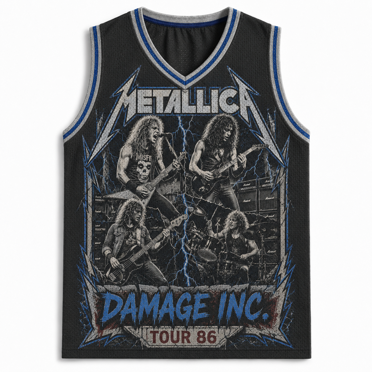 Metallica Damage Inc. 1986 Heavy Metal Retro Jersey Tank