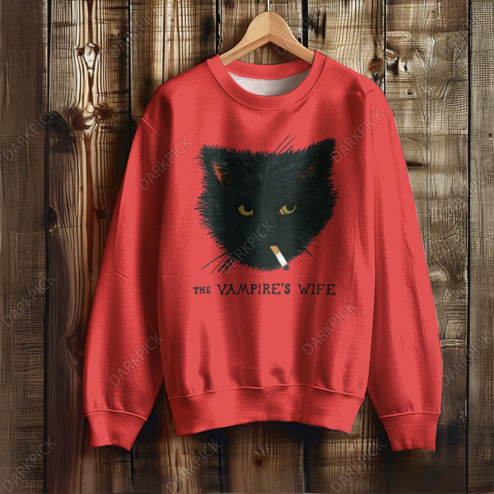 Unisex  The Vampire's Wife Cat Sweatshirt