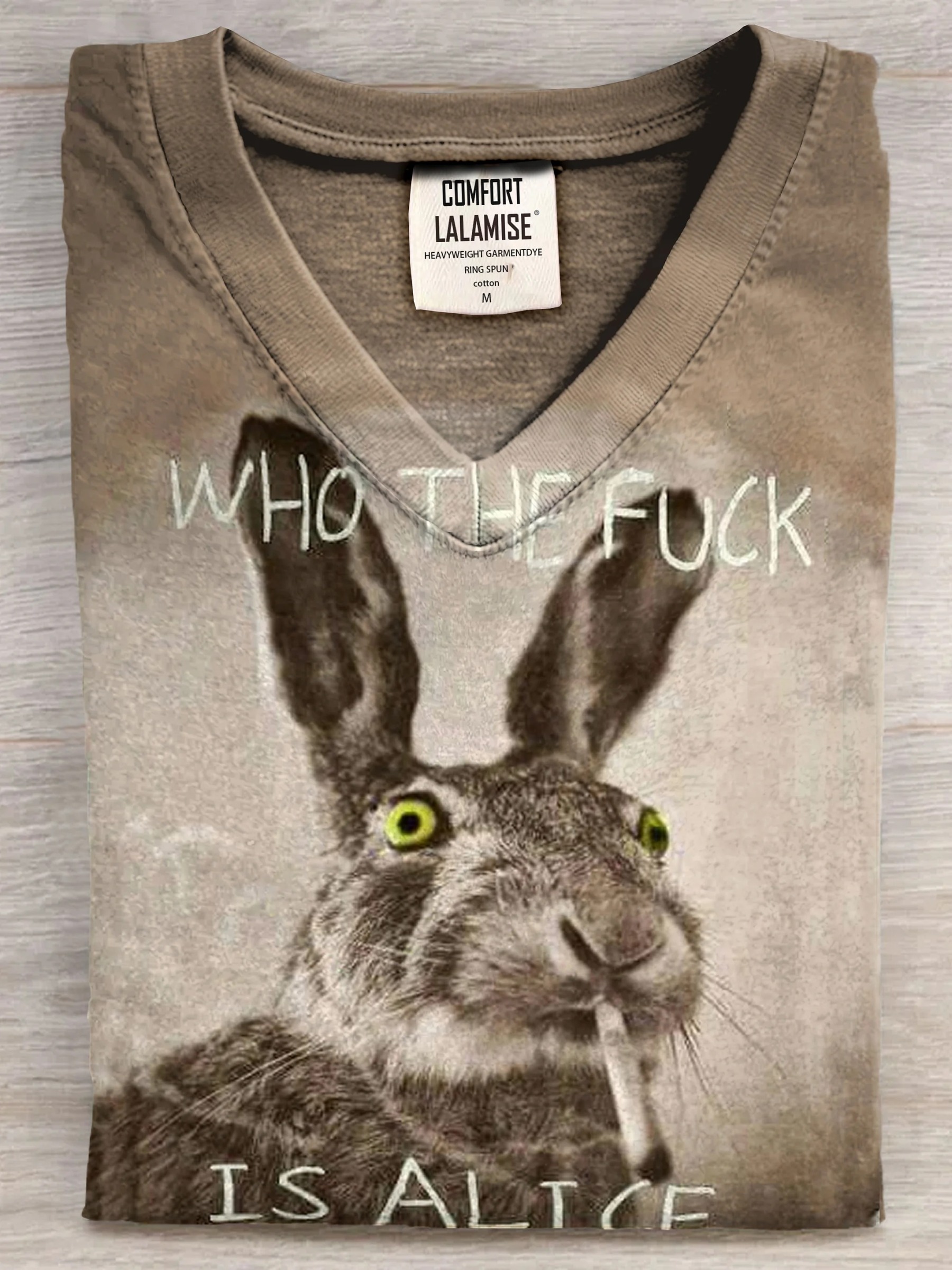 Funny Who The Fuck Art Print Casaul Short Sleeve T-shirt