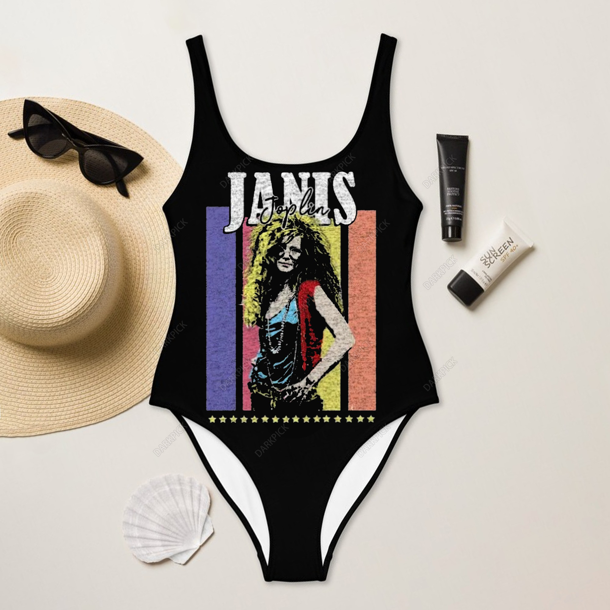 Janis Joplin One-Piece Swimsuit