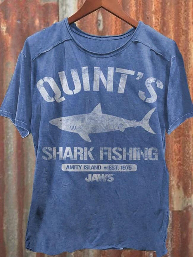 Quint's Shark Fishing Jaws Retro Unisex Classic Tank Top