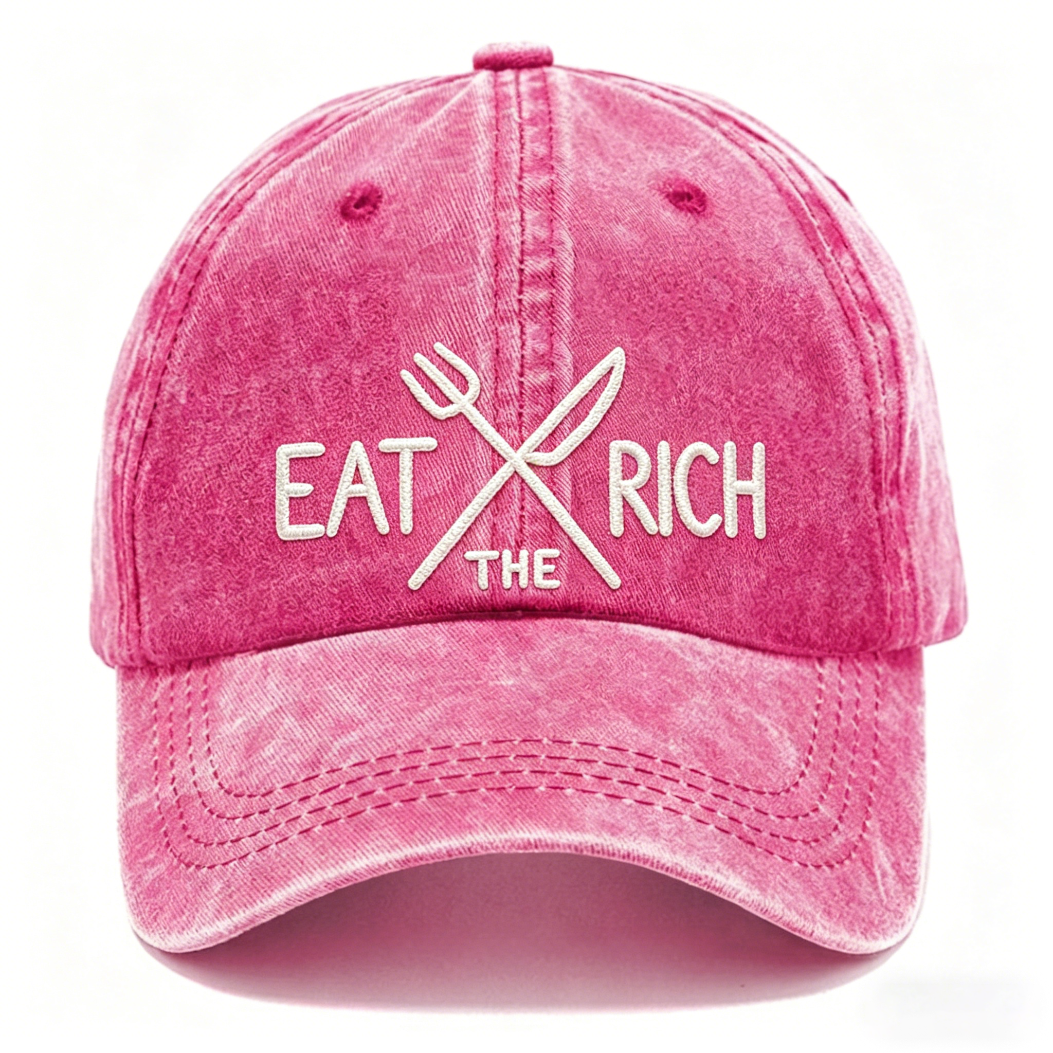 Eat the Rich Embroidered hat 