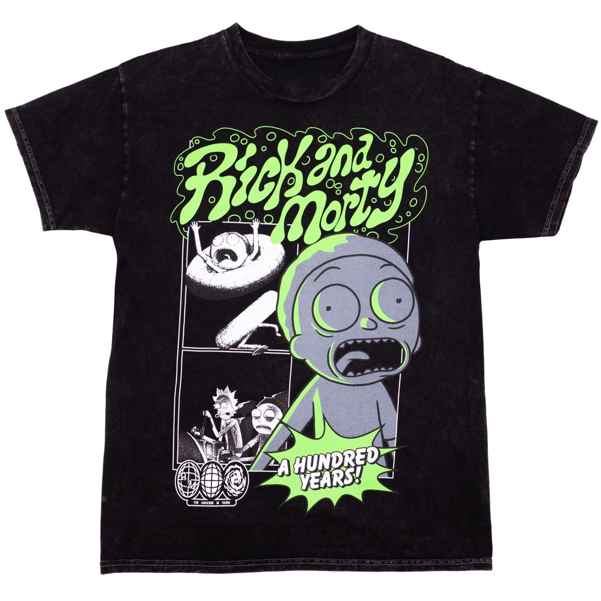  Rick and Morty Comedy TV Series Print Round Neck T-shirt