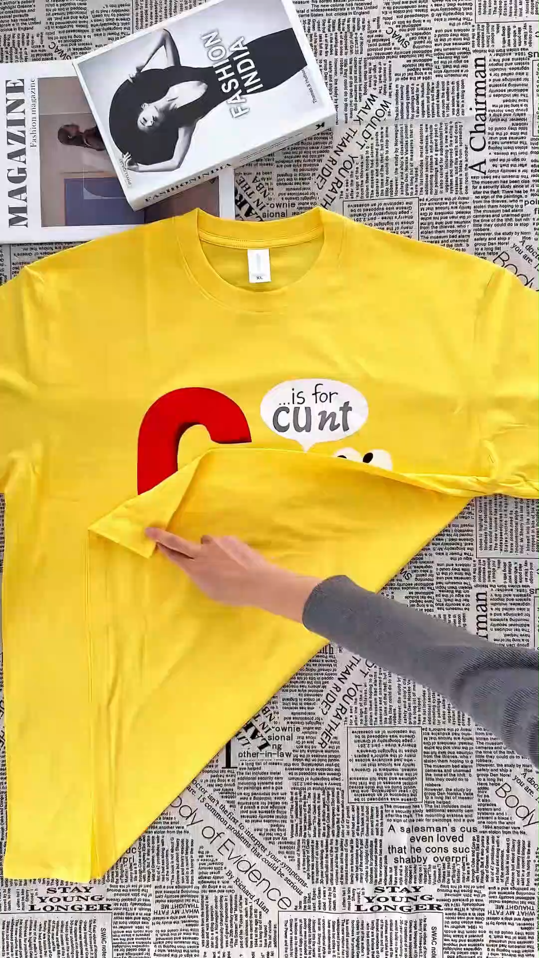 C is for Cunt - Sesame Street cotton T-shirt