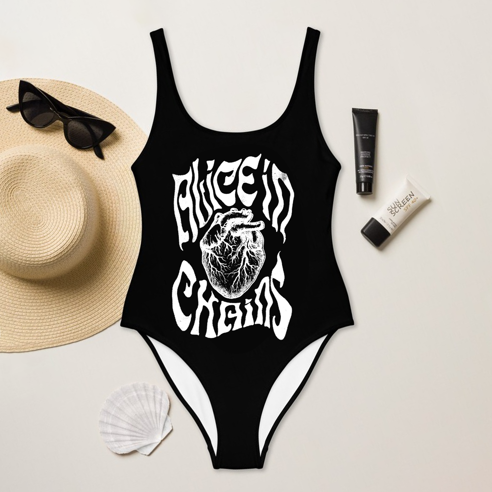 Alice In Chains One Piece Swimsuit 