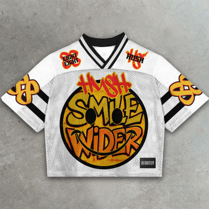 smile wider fashion casual sports jersey
