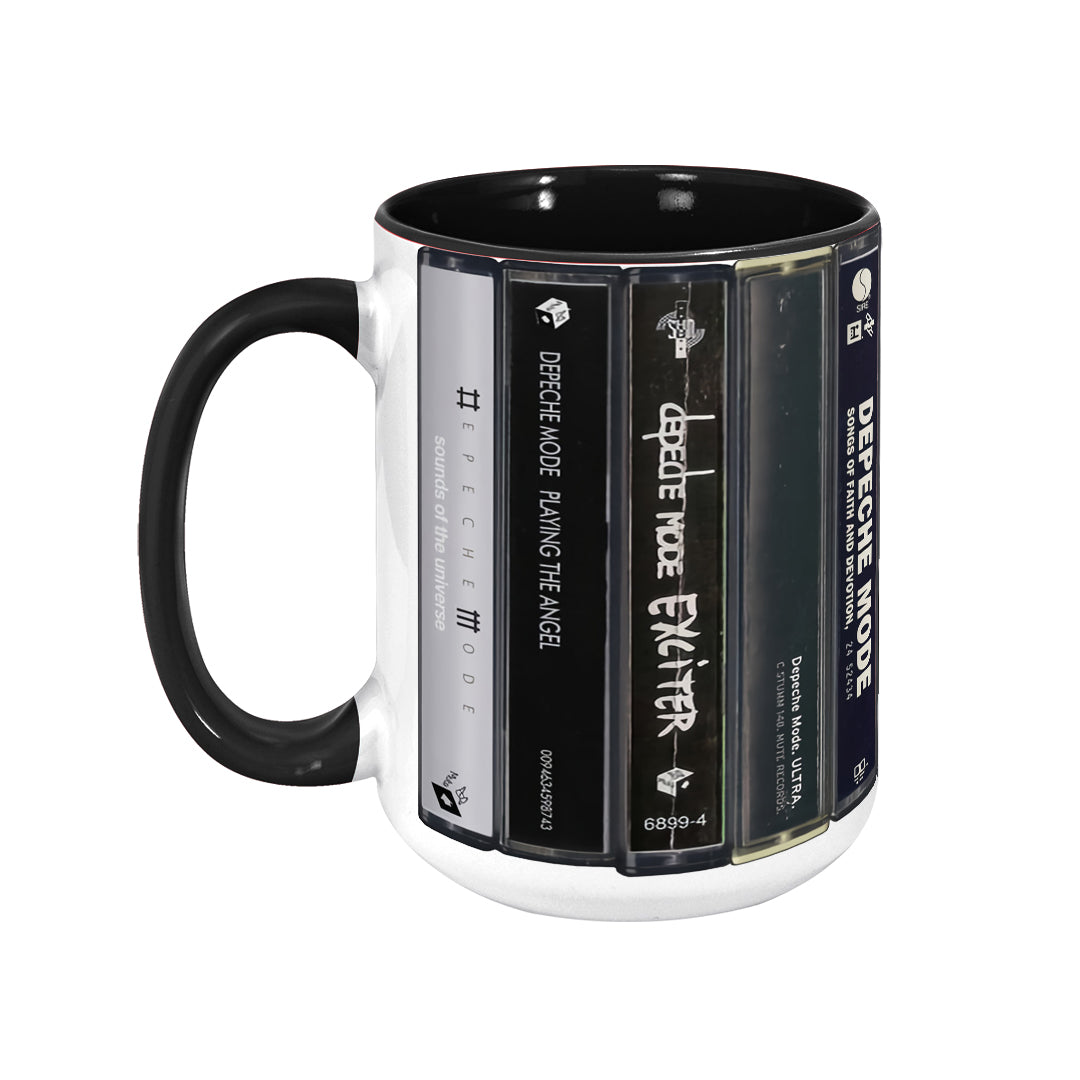 Depeche Mode Albums Cassette Retro Collection Accent Mug