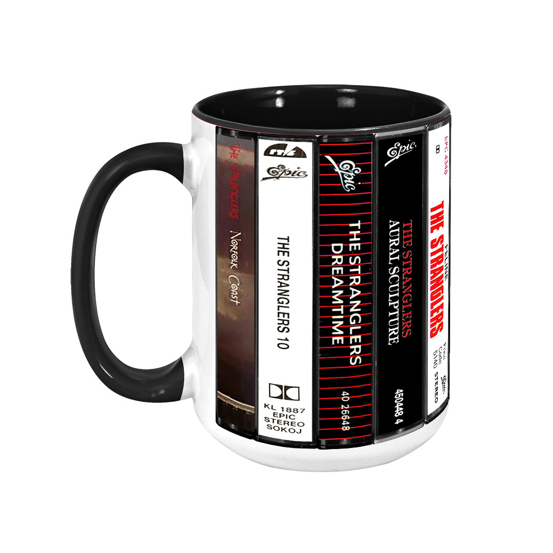 The Stranglers Albums Cassette Retro Collection Accent Mug