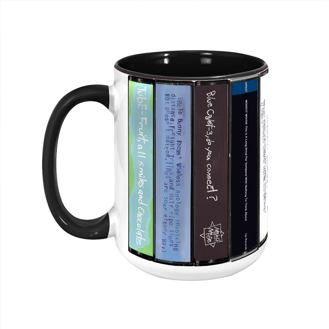 Modest Mouse Albums Cassette Collection Retro Accent Mug