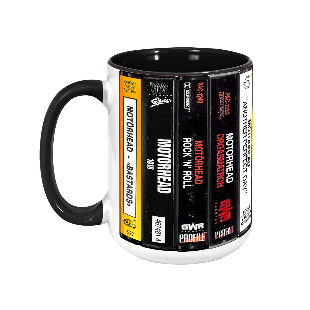 Motorhead Albums Cassette Retro Collection Accent Mug