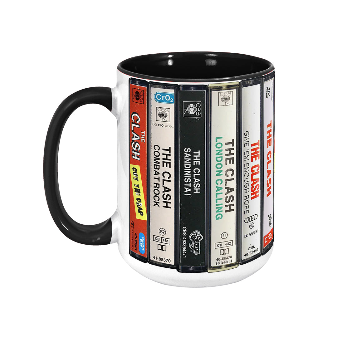 The Clash Albums Cassette Retro Collection Accent Mug