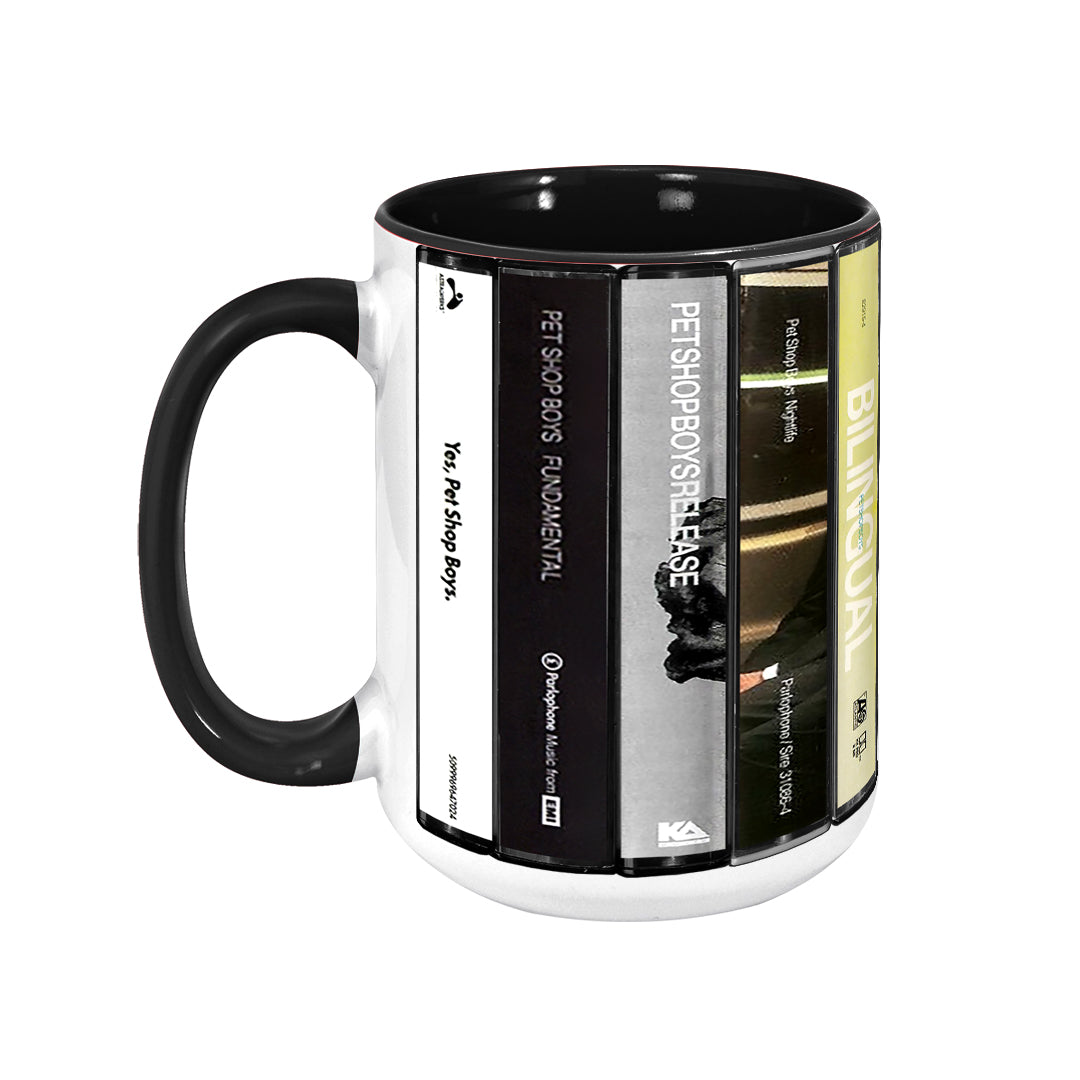 Pet Shop Boys Albums Cassette Retro Collection Accent Mug