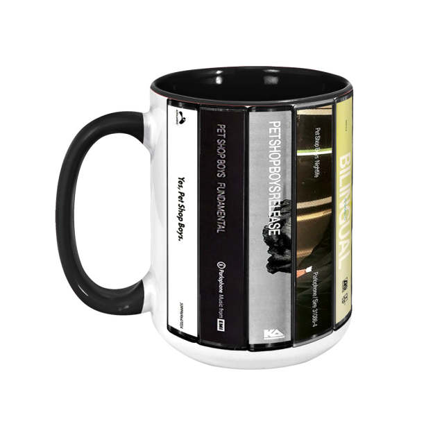 Pet Shop Boys Albums Cassette Retro Collection Accent Mug