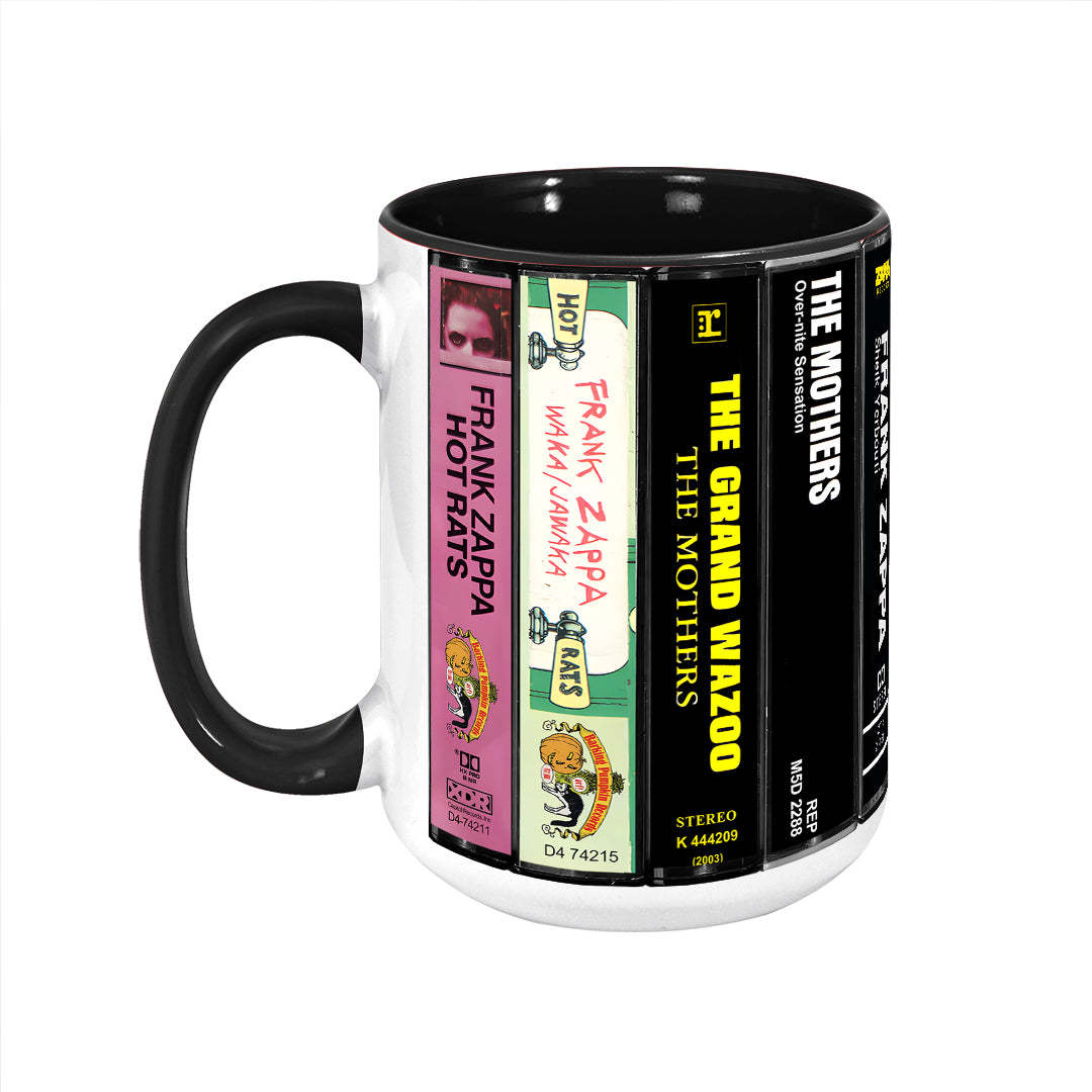 Frank Zappa Albums Cassette Collection Retro Accent Mug
