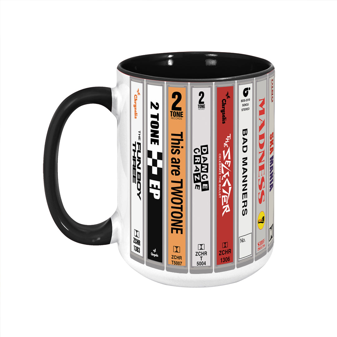 Ska 2-Tone 80s Music Cassette Collection Accent Mug