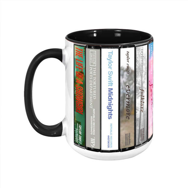 Taylor Swift Albums Collection Accent Mug (Taylor's Version)
