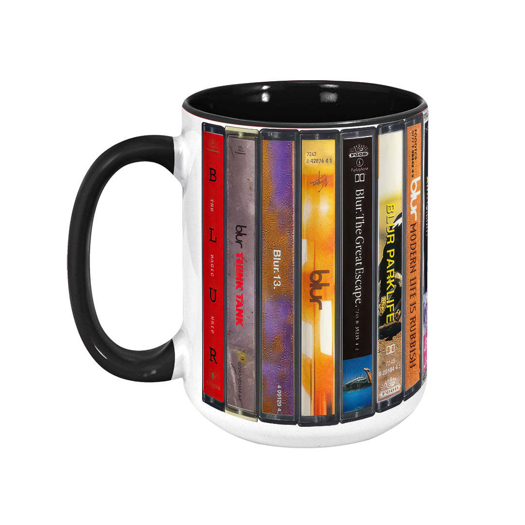 Blur Albums Cassette Retro Collection Accent Mug