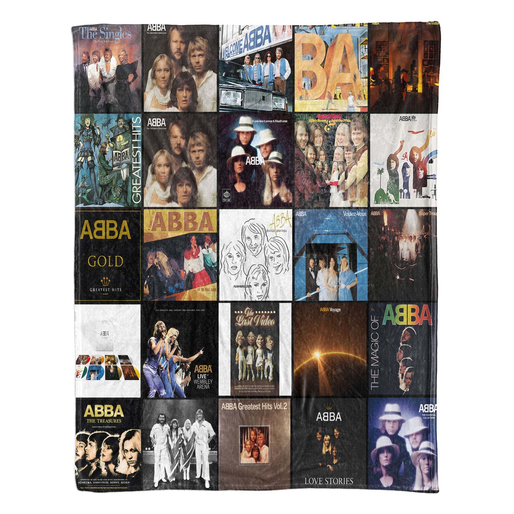 ABBA Sherpa Blanket – Cozy Nostalgia Wrapped in Iconic Album Art