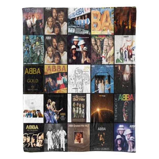 ABBA Sherpa Blanket – Cozy Nostalgia Wrapped in Iconic Album Art
