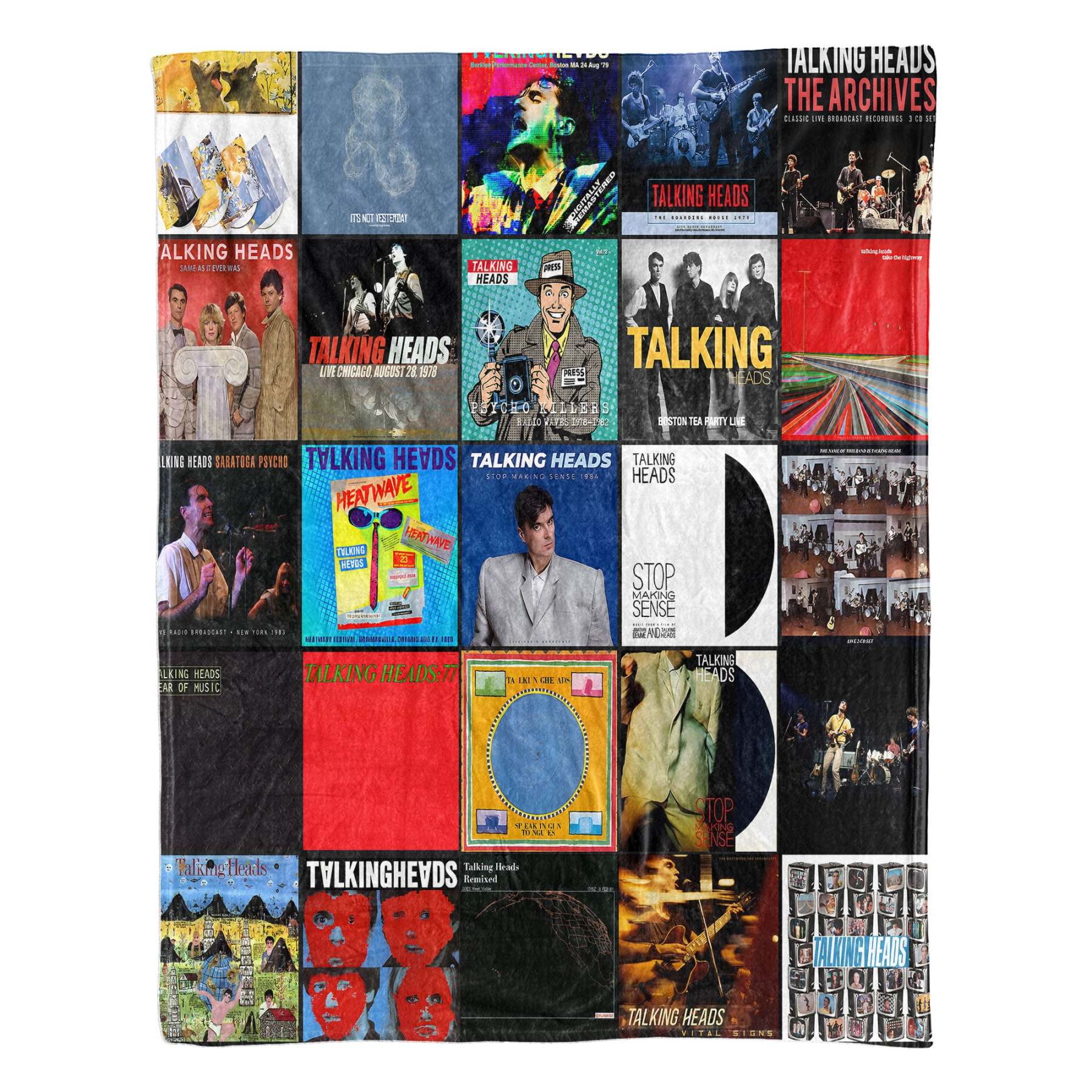Talking Heads Sherpa Blanket – Art Rock Warmth Wrapped in Iconic Album Imagery