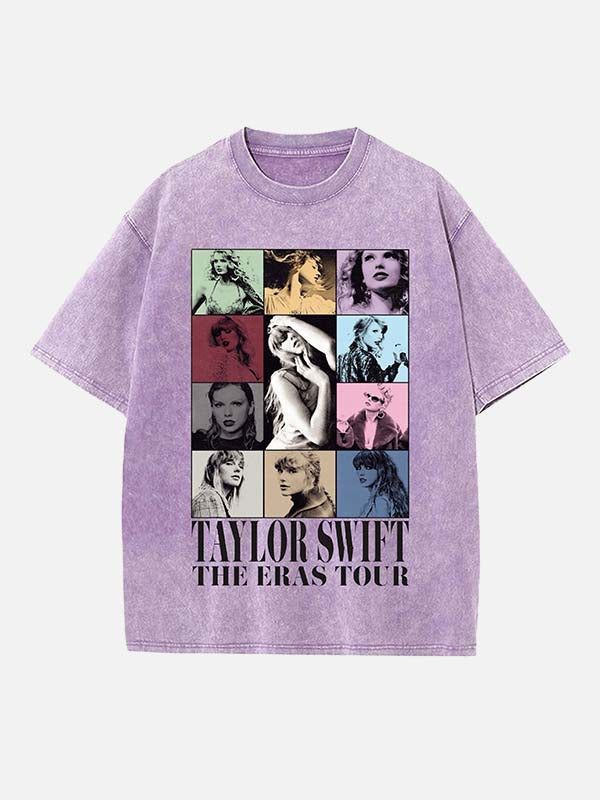 Taylor Swift Print Round Neck T-shirt
