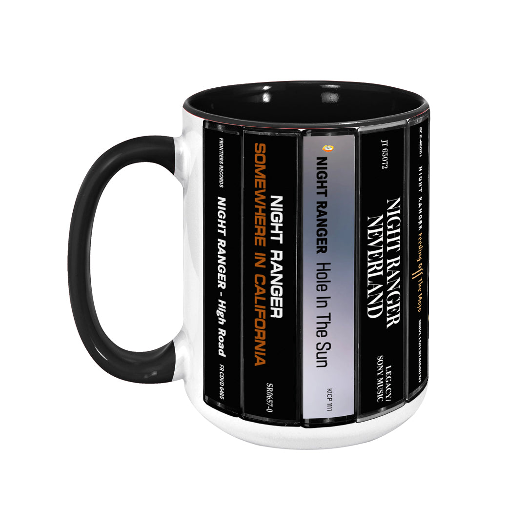 Night Ranger Albums Cassette Retro Collection Accent Mug