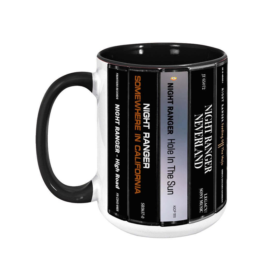 Night Ranger Albums Cassette Retro Collection Accent Mug