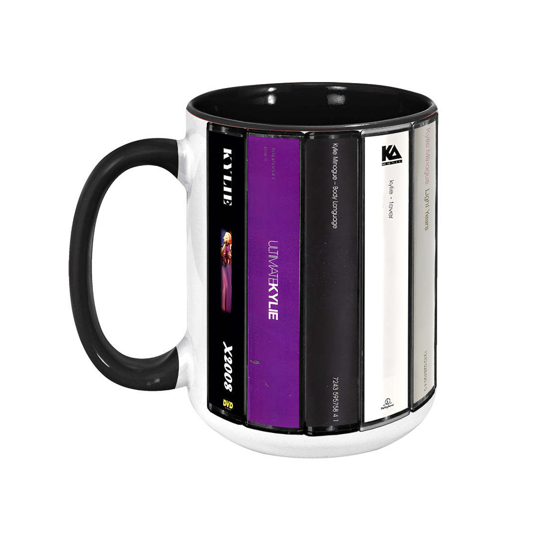 Kylie Minogue Albums Cassette Retro Collection Accent Mug