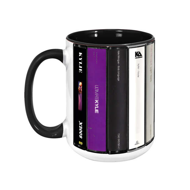 Kylie Minogue Albums Cassette Retro Collection Accent Mug