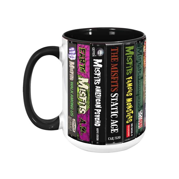 Misfits Albums Cassette Collection Retro Accent Mug