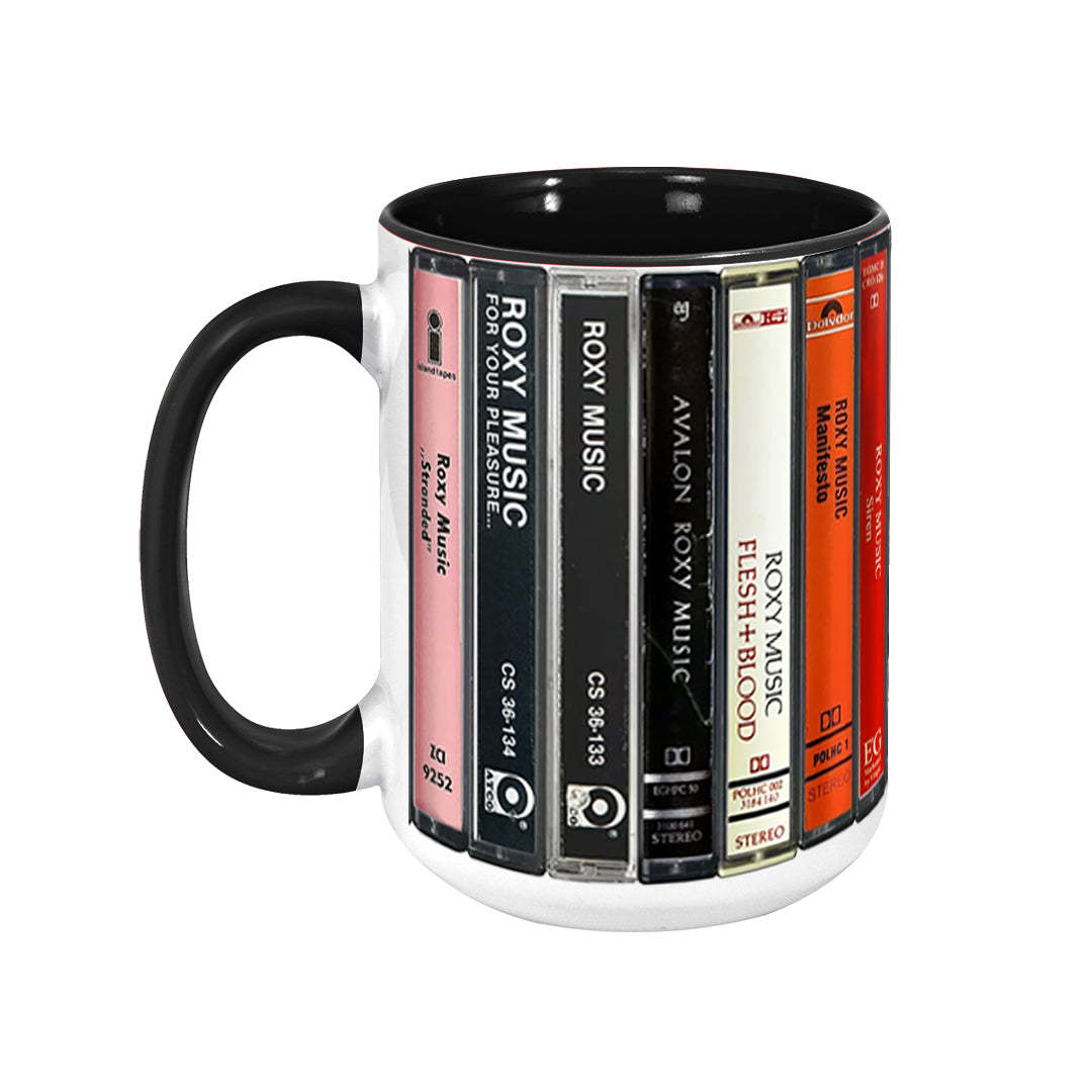 Roxy Music Albums Cassette Retro Collection Accent Mug