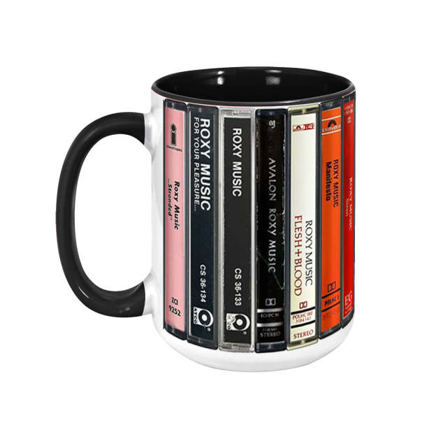 Roxy Music Albums Cassette Retro Collection Accent Mug